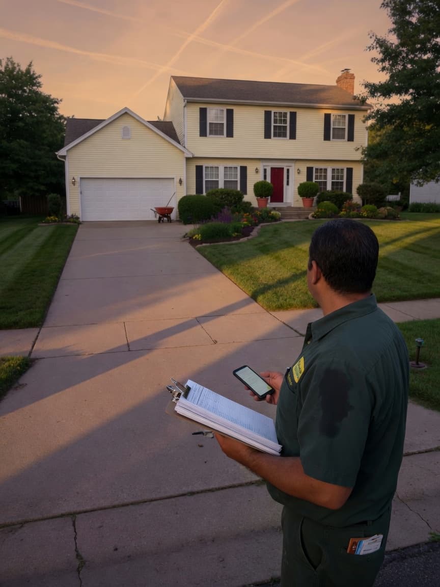 Property being assessed for a quote
